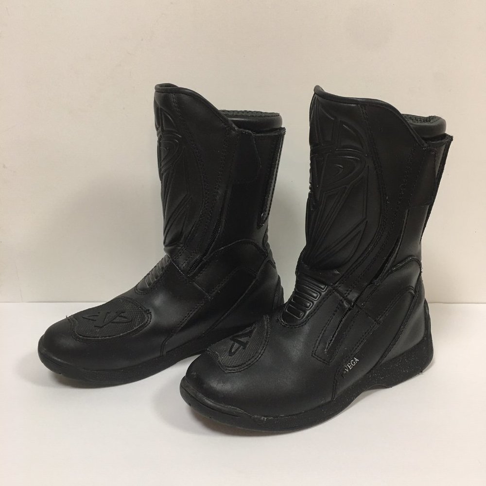 Vega MOTORCYCLE STREET TOURING BOOTS Leather Sz 7
